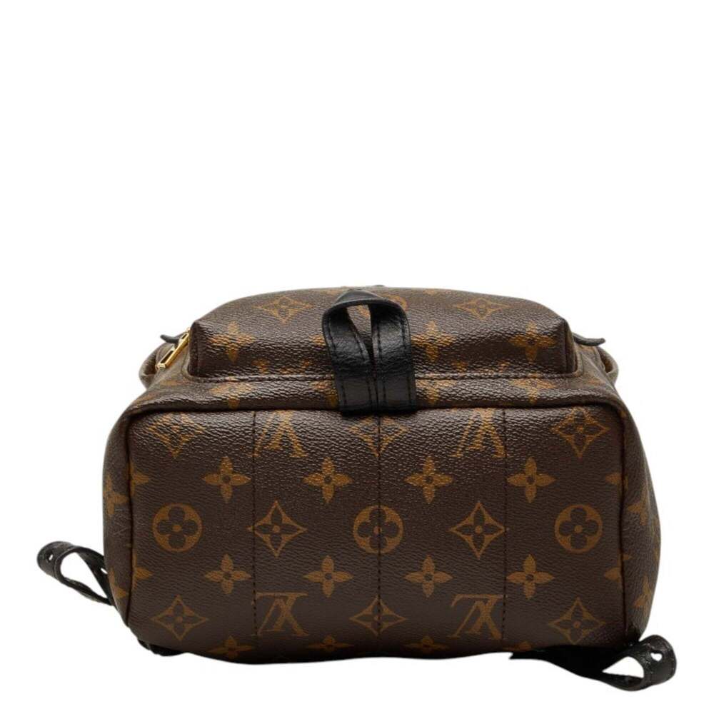 LOUIS VUITTON Black Monogram Leather Backpack - Picture 3 of 12
